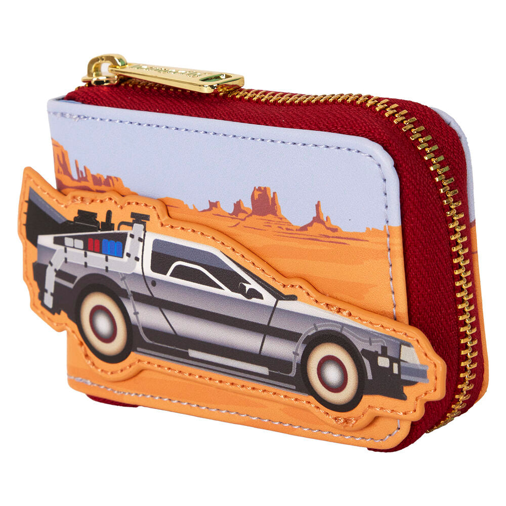 Loungefly Back To The Future 40th Anniversary Delorean Accordion Wallet - Ginga Toys
