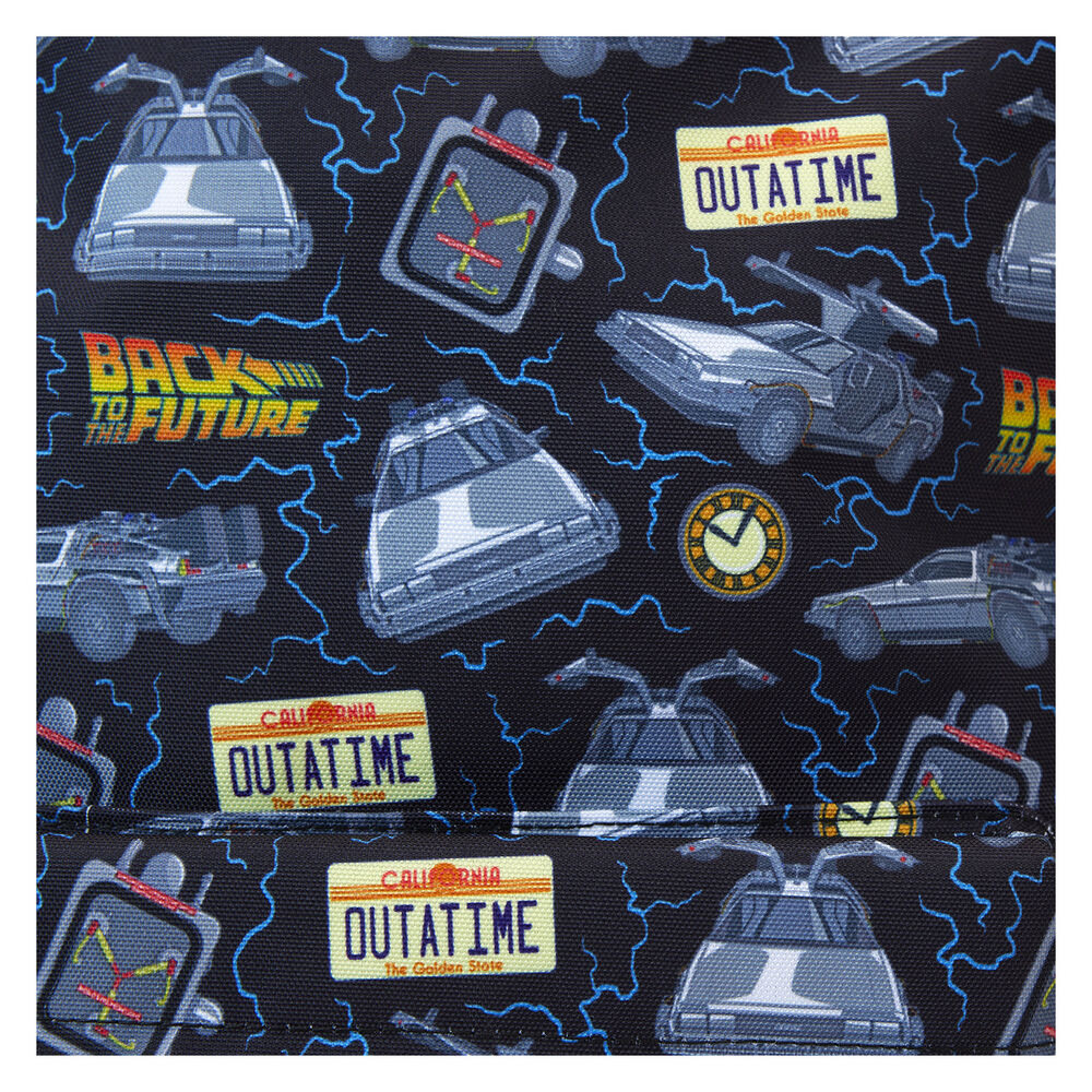 Loungefly Back To The Future 40th Anniversary Nylon Full Size Backpack - Ginga Toys