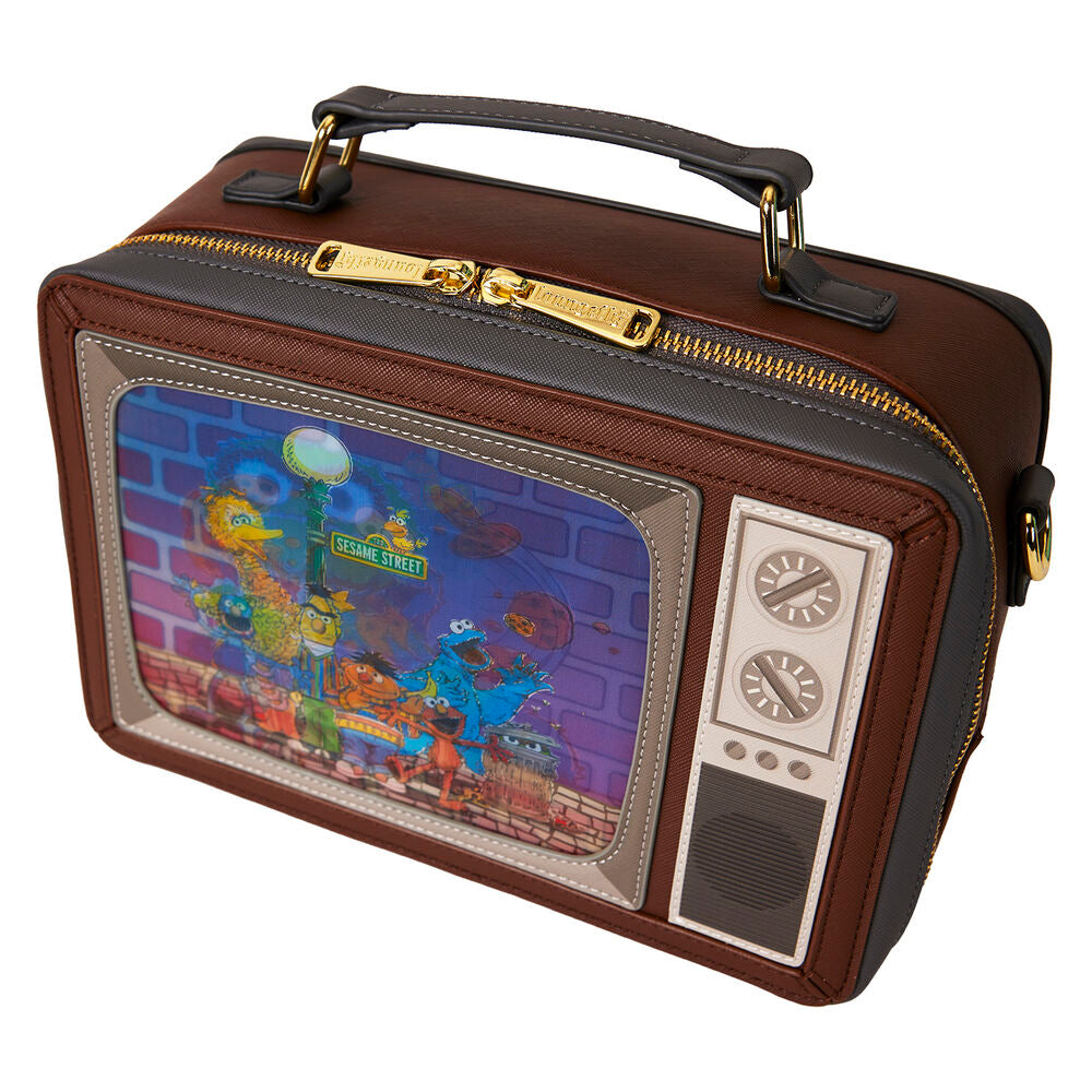 Loungefly Sesame Street Lenticular Retro TV Triple Lenticular Crossbody Bag - Ginga Toys
