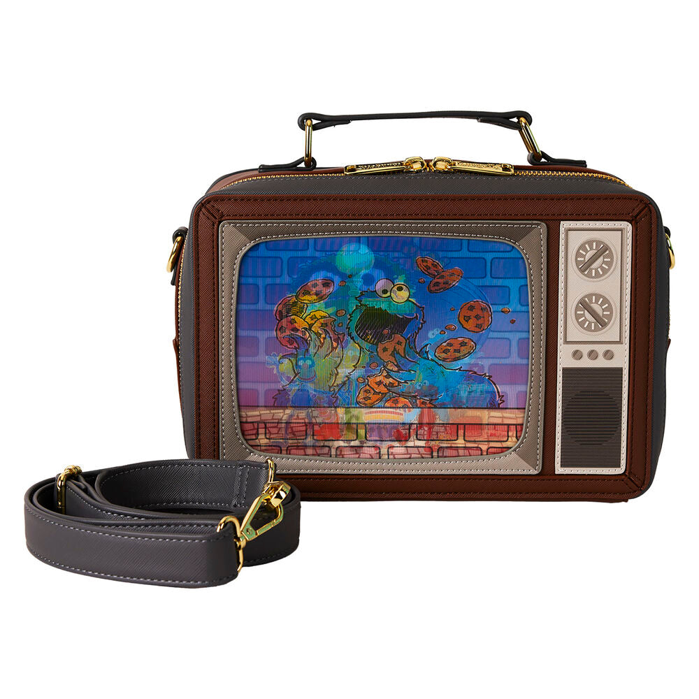 Loungefly Sesame Street Lenticular Retro TV Triple Lenticular Crossbody Bag - Ginga Toys