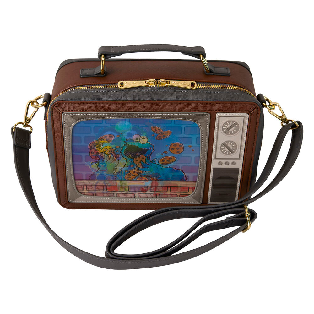 Loungefly Sesame Street Lenticular Retro TV Triple Lenticular Crossbody Bag - Ginga Toys