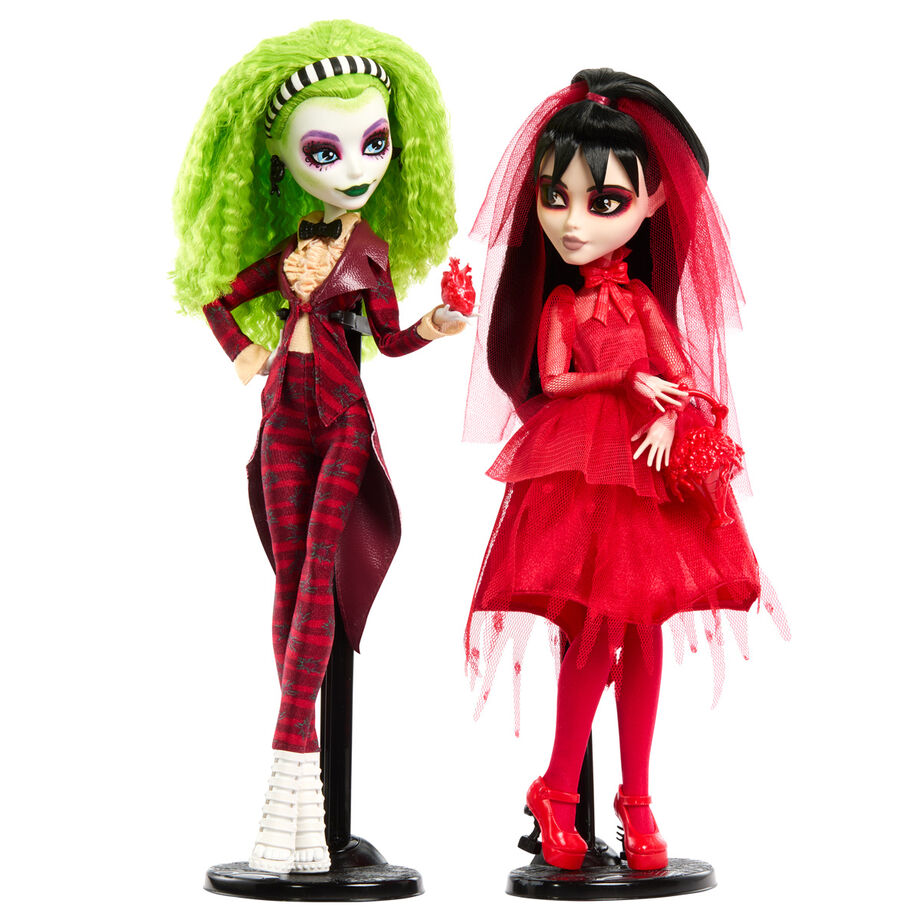 Monster High x Beetlejuice Beetlejuice Skullector Beetlejuice Wedding Exclusive Two-Pack Dolls Set - Ginga Toys