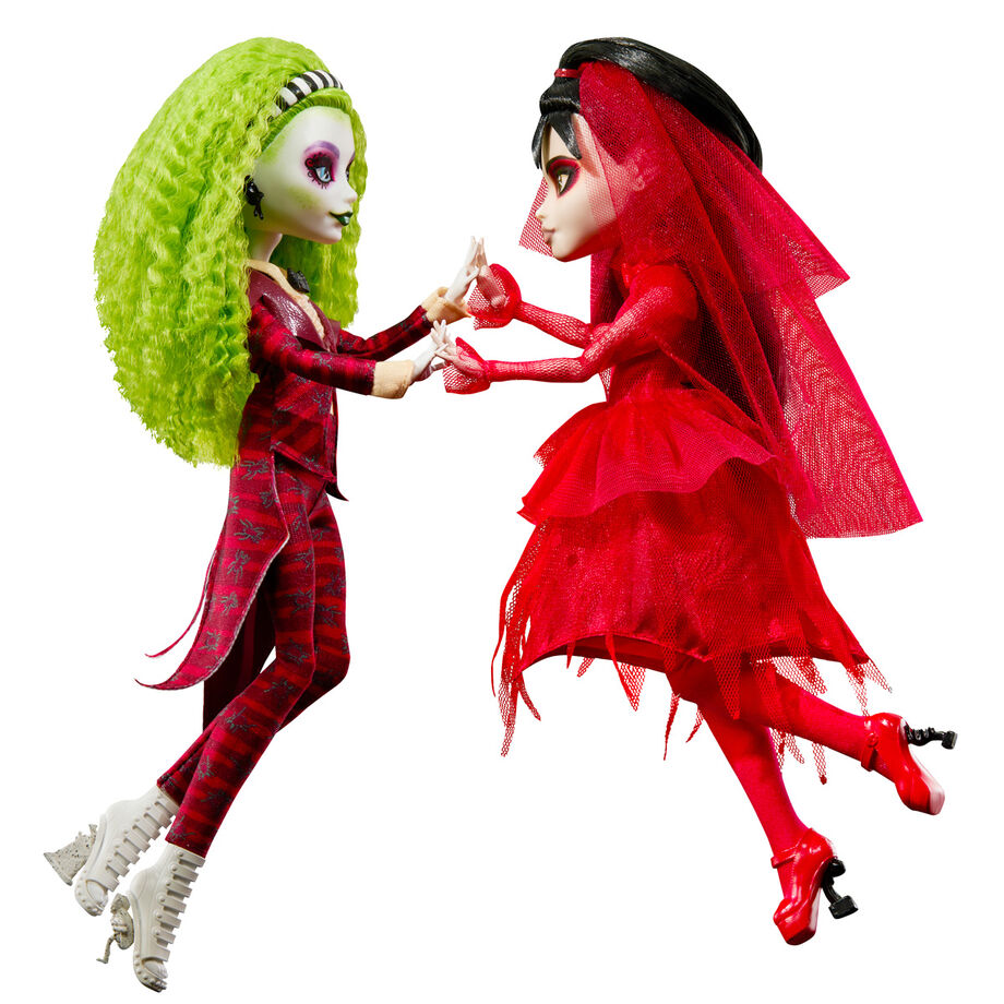 Monster High x Beetlejuice Beetlejuice Skullector Beetlejuice Wedding Exclusive Two-Pack Dolls Set - Ginga Toys