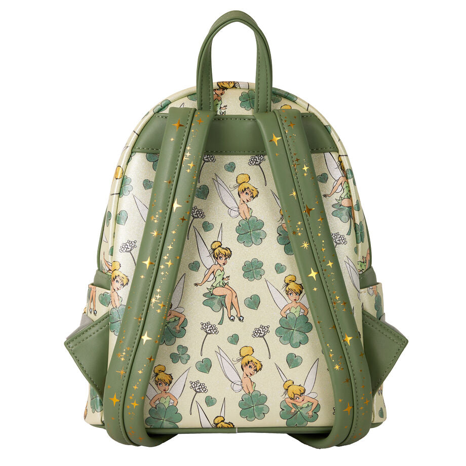 Loungefly Disney Peter Pan Tinker Bell Clover All-Over Print Mini Backpack - Ginga Toys