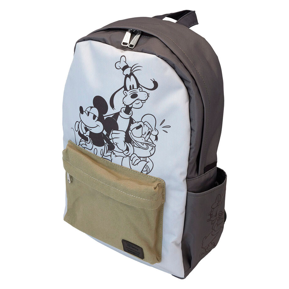 Loungefly Disney Mickey & Friends Canvas Nylon Full-Size Backpack - Ginga Toys