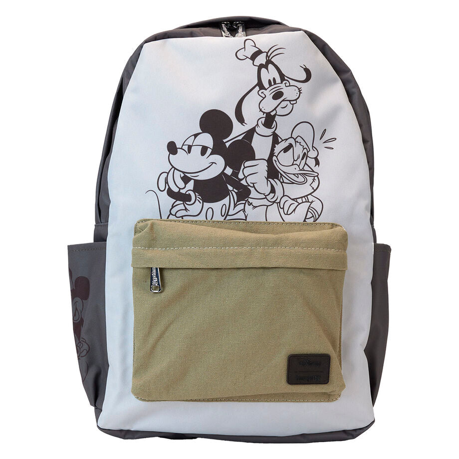 Loungefly Disney Mickey & Friends Canvas Nylon Full-Size Backpack - Ginga Toys