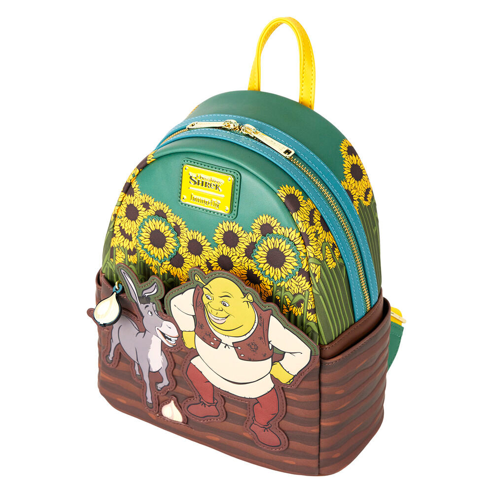 Loungefly Shrek & Donkey Sunflower Field Mini Backpack - Ginga Toys
