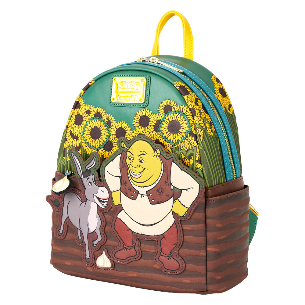 Loungefly Shrek & Donkey Sunflower Field Mini Backpack - Ginga Toys