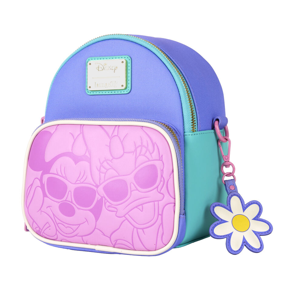 Loungefly Disney Daisy Duck And Minnie Mouse Mini Convertible Backpack - Ginga Toys
