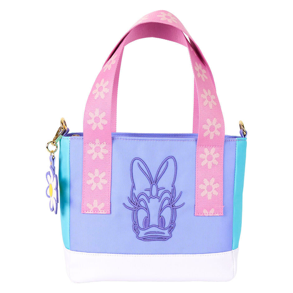 Loungefly Disney Daisy Duck 85th Anniversary Nylon Mini Tote Crossbody Bag - Ginga Toys
