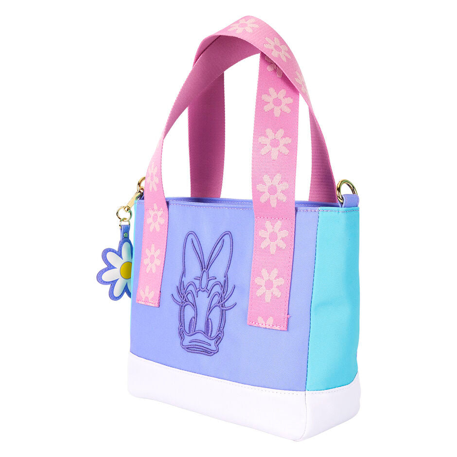 Loungefly Disney Daisy Duck 85th Anniversary Nylon Mini Tote Crossbody Bag - Ginga Toys