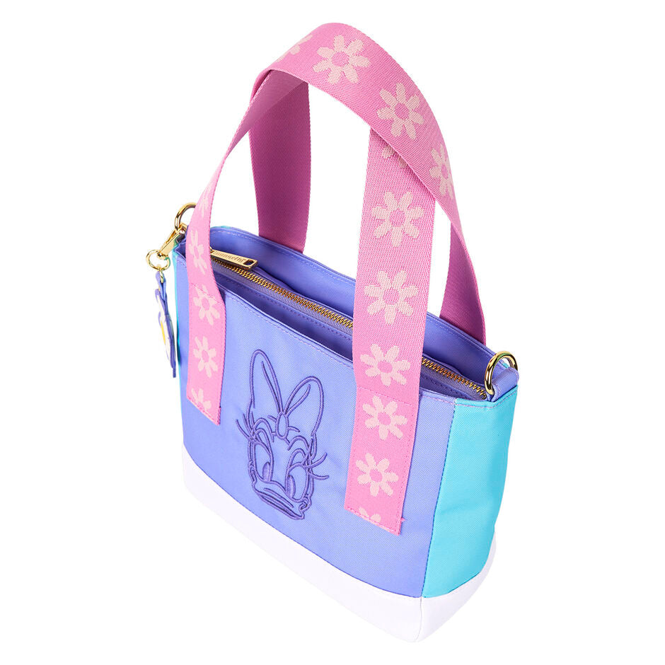 Loungefly Disney Daisy Duck 85th Anniversary Nylon Mini Tote Crossbody Bag - Ginga Toys