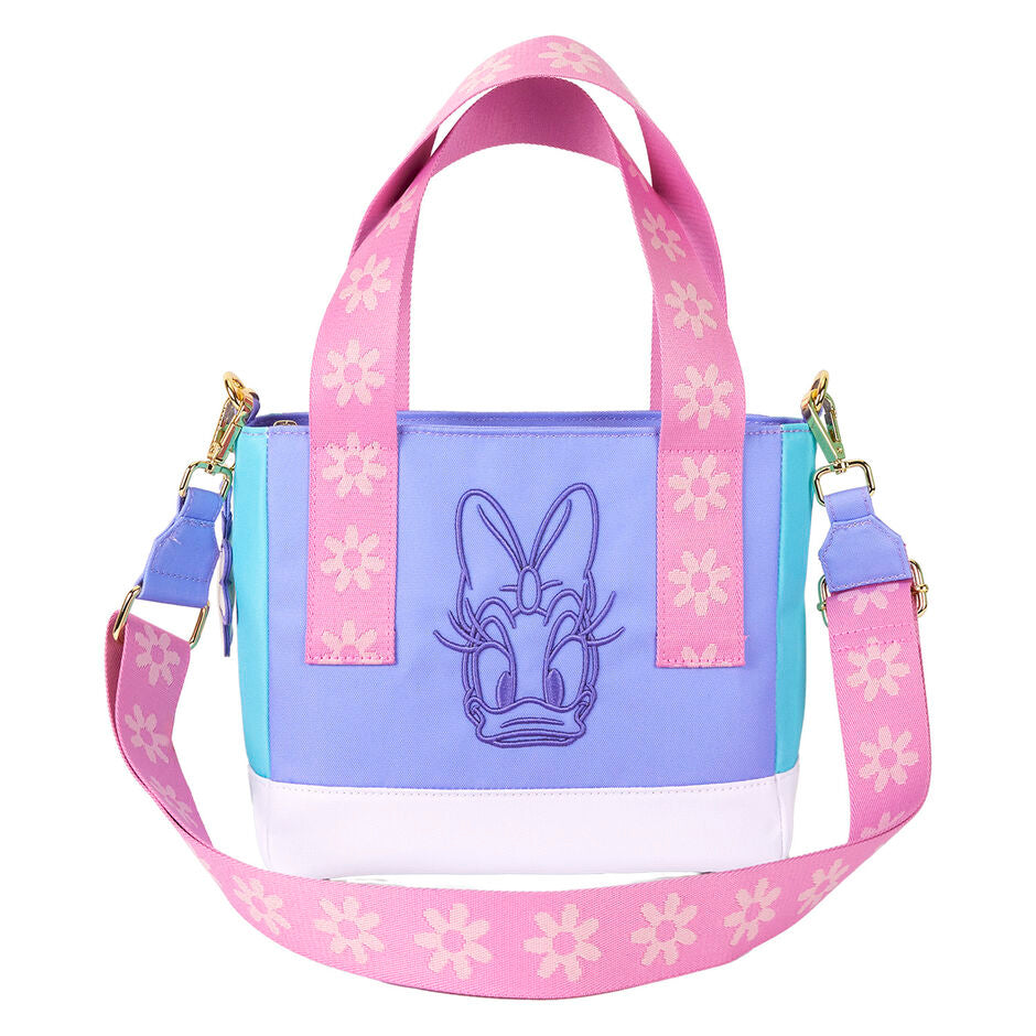 Loungefly Disney Daisy Duck 85th Anniversary Nylon Mini Tote Crossbody Bag - Ginga Toys