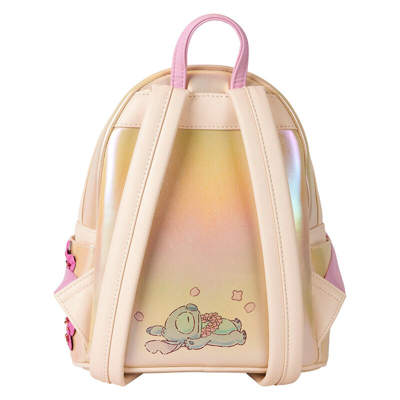 Loungefly Disney Stitch & Angel Cherry Blossom Heart Mini Backpack - Ginga Toys