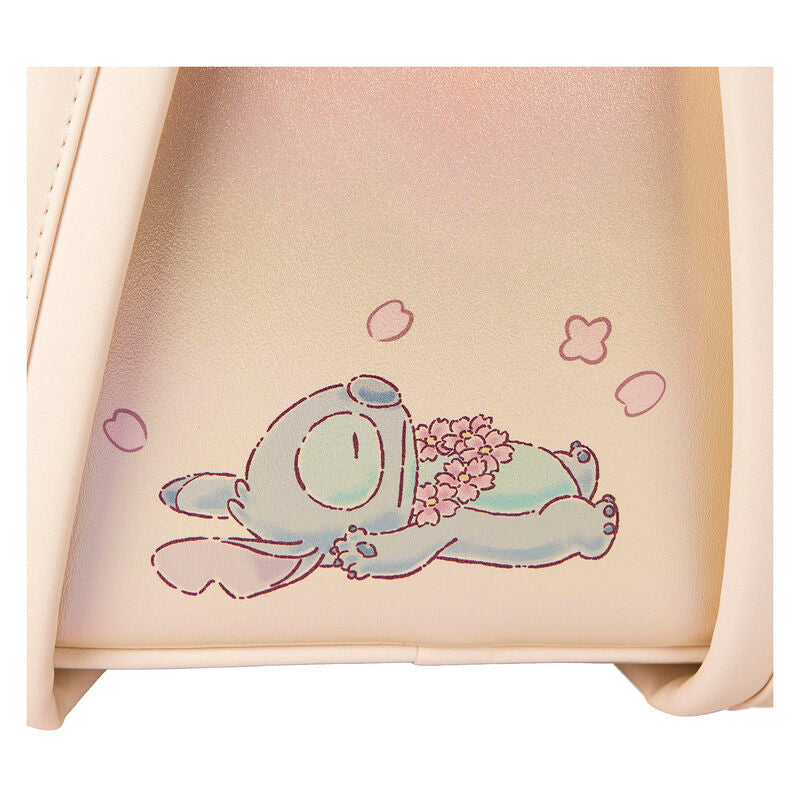 Loungefly Disney Stitch & Angel Cherry Blossom Heart Mini Backpack - Ginga Toys