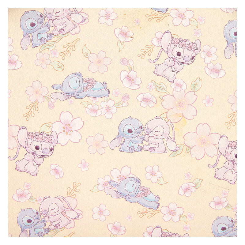 Loungefly Disney Stitch & Angel Cherry Blossom All-Over Print Mini Backpack - Ginga Toys