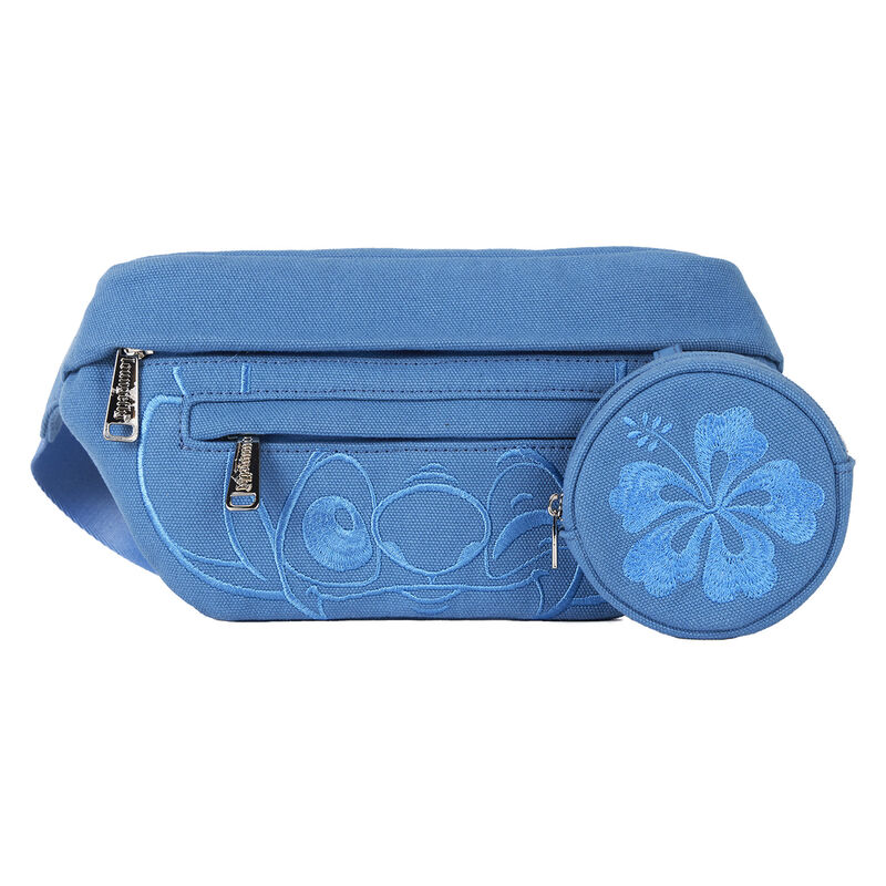 Loungefly Disney Stitch Ohana Canvas Convertible Belt Bag with Coin Bag - Ginga Toys