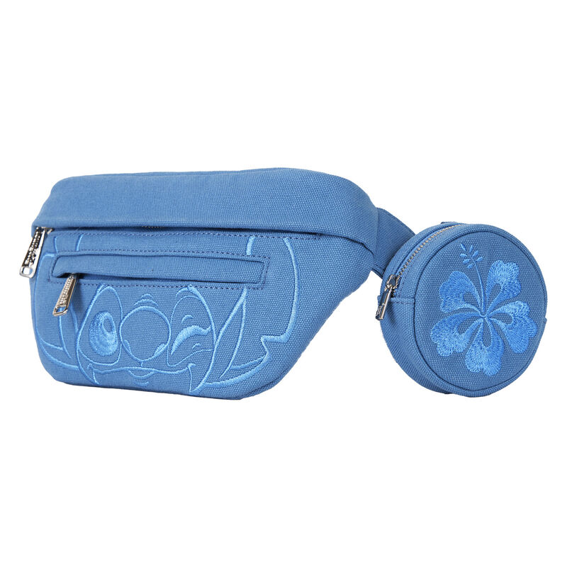 Loungefly Disney Stitch Ohana Canvas Convertible Belt Bag with Coin Bag - Ginga Toys