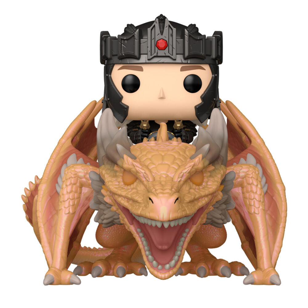 Funko Pop! Rides Deluxe: House of the Dragon - Aegon Targaryen with Sunfyre Vinyl Figure #135 - Ginga Toys