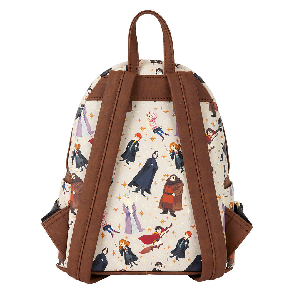 Loungefly Harry Potter Hogwarts All-Over Print Mini Backpack - Ginga Toys