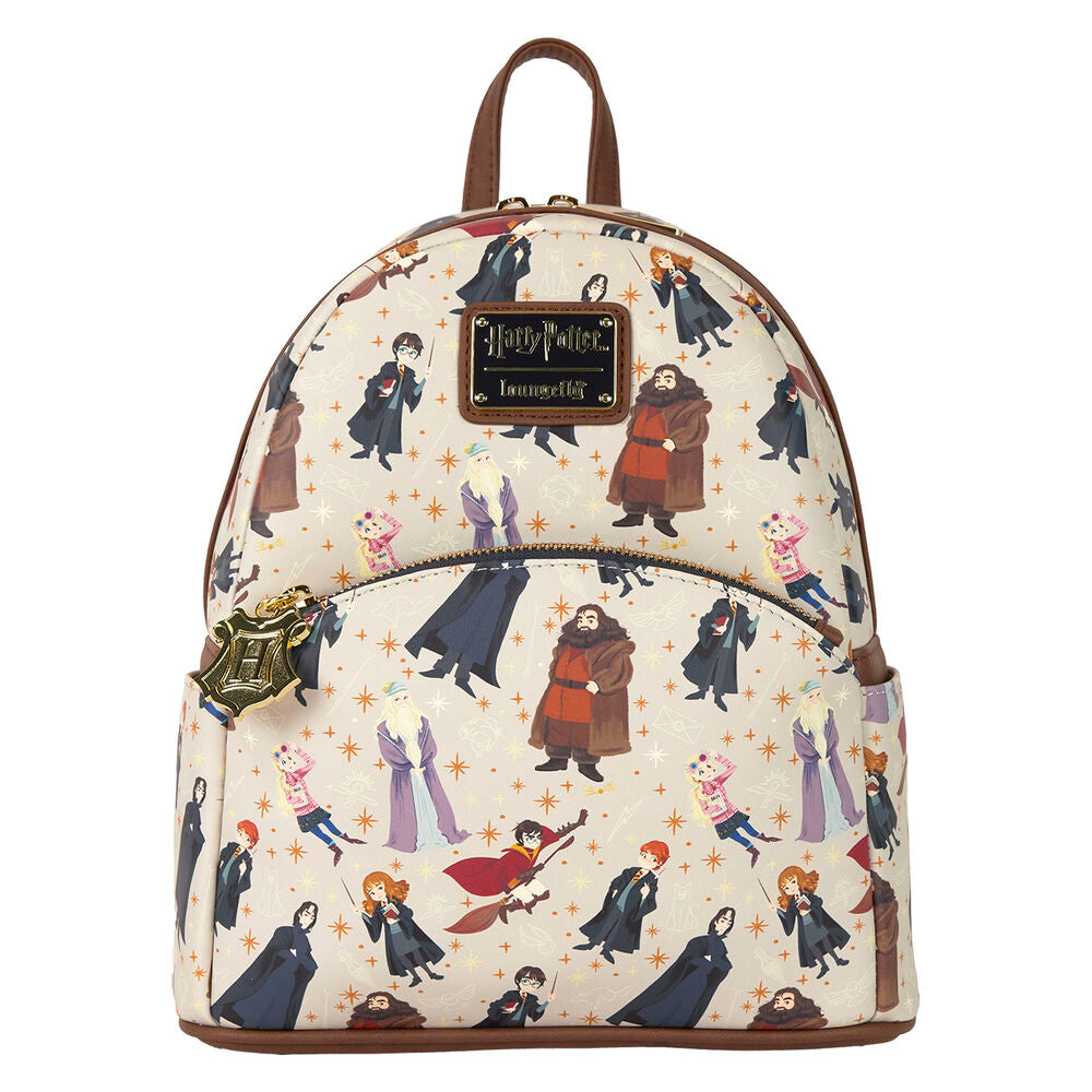 Loungefly Harry Potter Hogwarts All-Over Print Mini Backpack - Ginga Toys