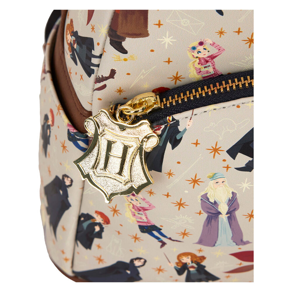 Loungefly Harry Potter Hogwarts All-Over Print Mini Backpack - Ginga Toys