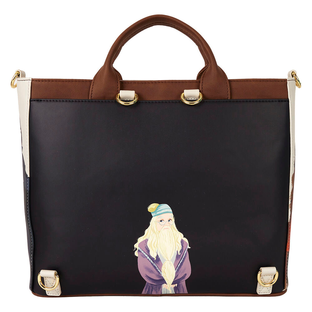 Loungefly Harry Potter Hogwarts Convertible Backpack & Tote Crossbody Bag - Ginga Toys