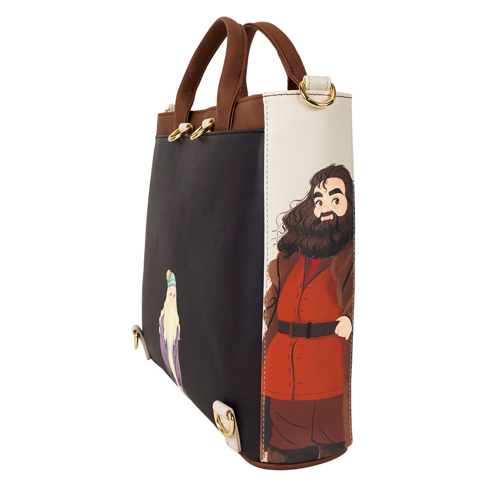 Loungefly Harry Potter Hogwarts Convertible Backpack & Tote Crossbody Bag - Ginga Toys