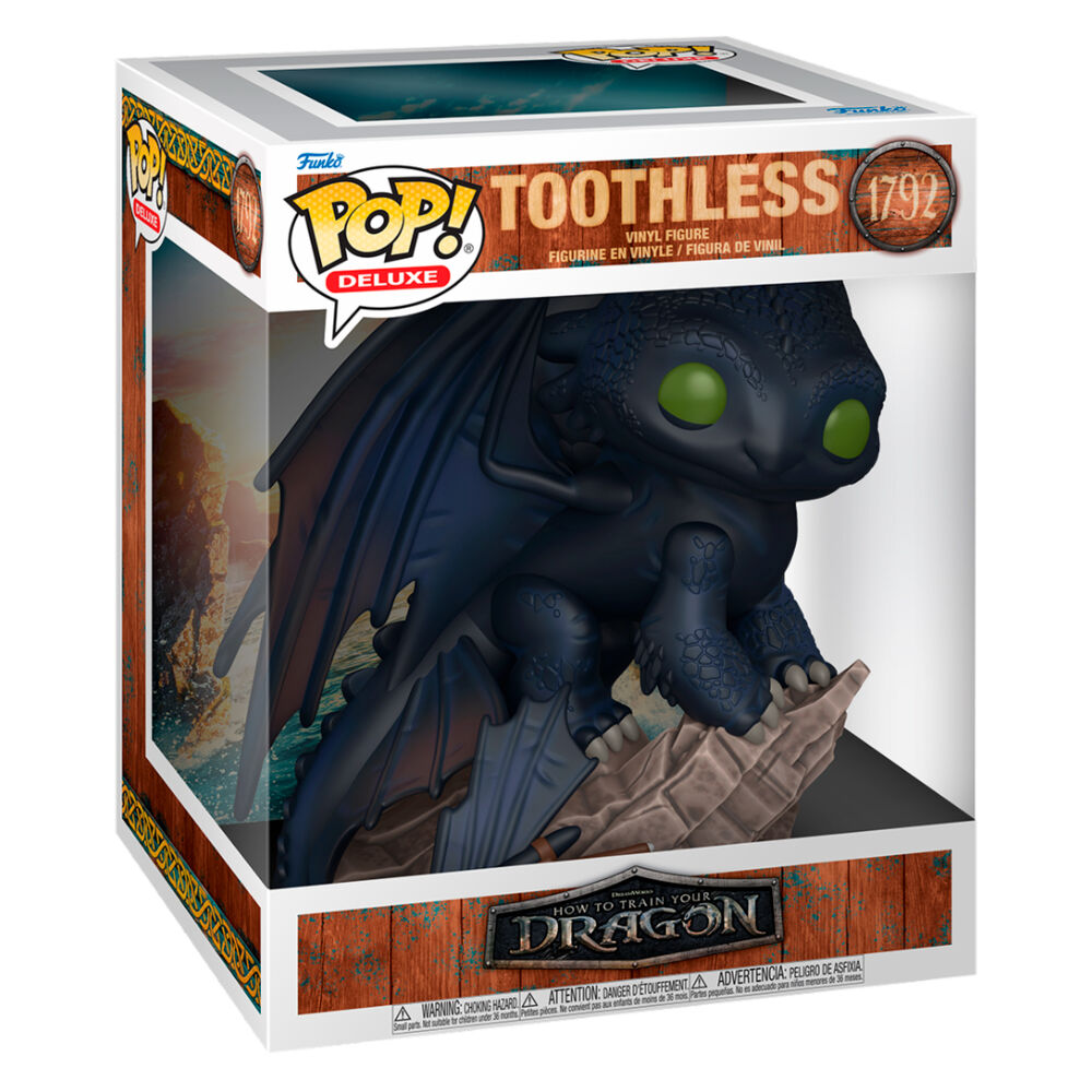 Funko Pop! Deluxe: How To Train Your Dragon - Toothless Vinyl Figure #1792 - Ginga Toys