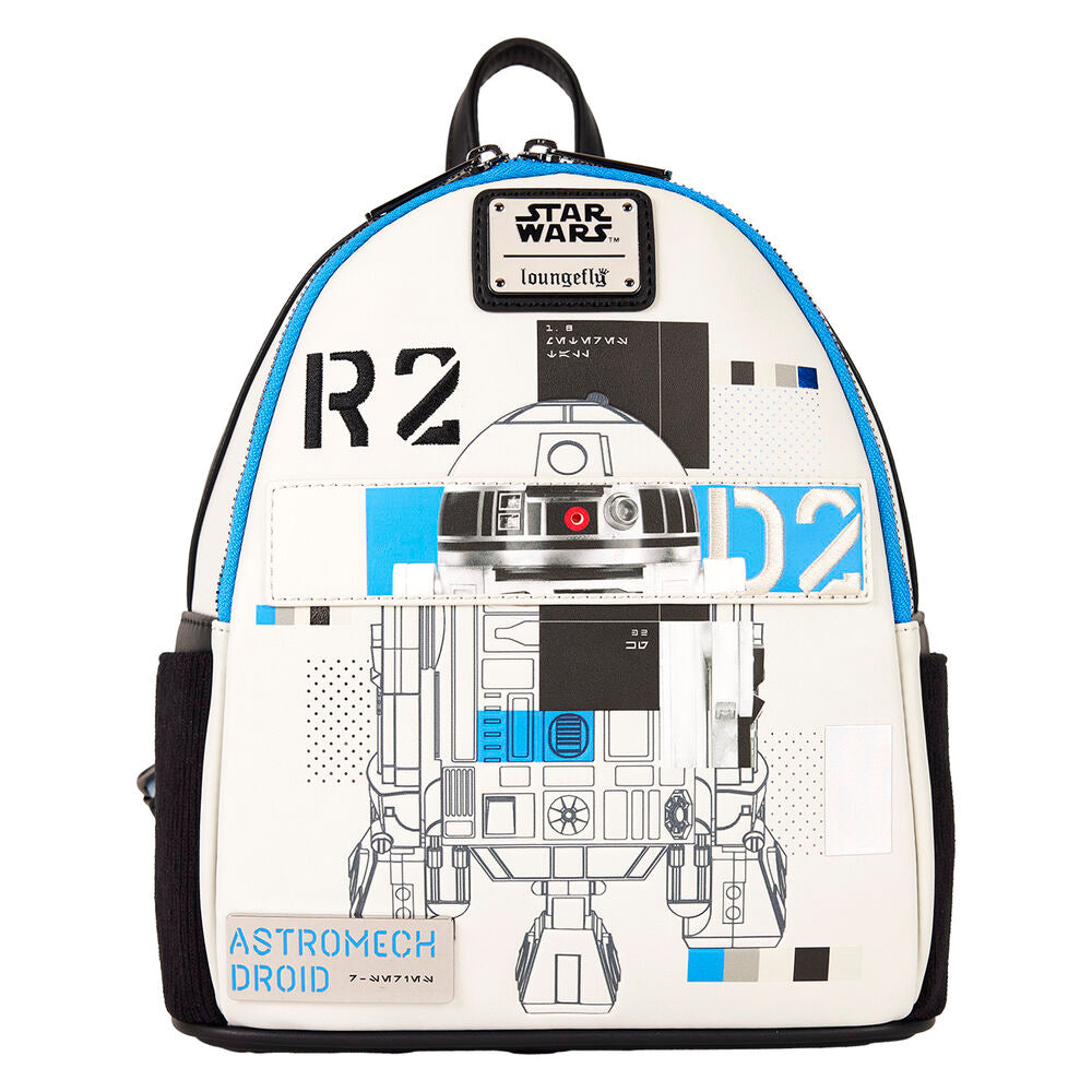 Loungefly Star Wars: The Power of the Force R2-D2 Astromech Droid Light Up Mini Backpack - Ginga Toys