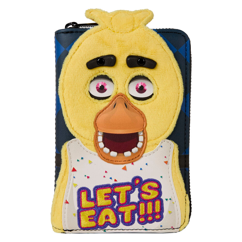 Loungefly Five Nights at Freddy's Chica Plush Cosplay Zip Around Wallet - Ginga Toys