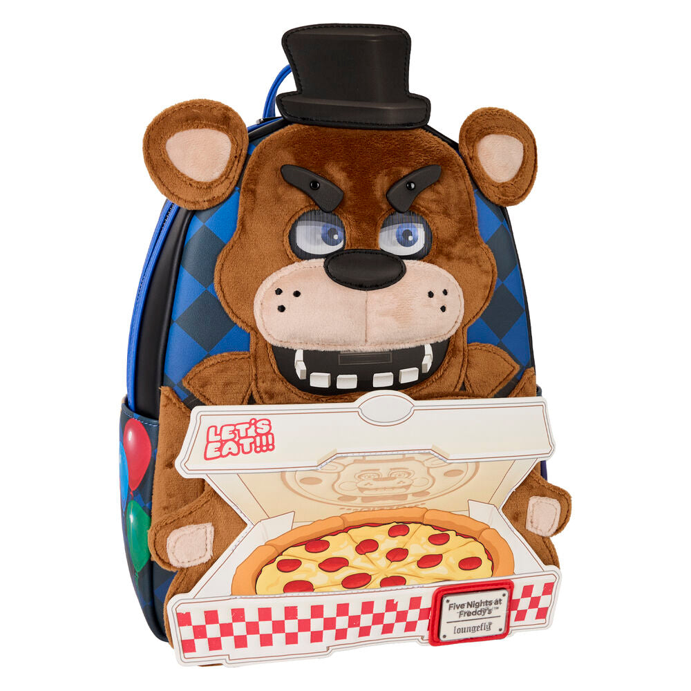 Loungefly Five Nights at Freddy's Freddy Fazbear Plush Cosplay Lenticular Mini Backpack - Ginga Toys