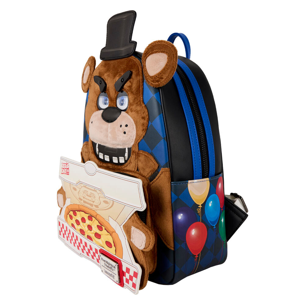 Loungefly Five Nights at Freddy's Freddy Fazbear Plush Cosplay Lenticular Mini Backpack - Ginga Toys