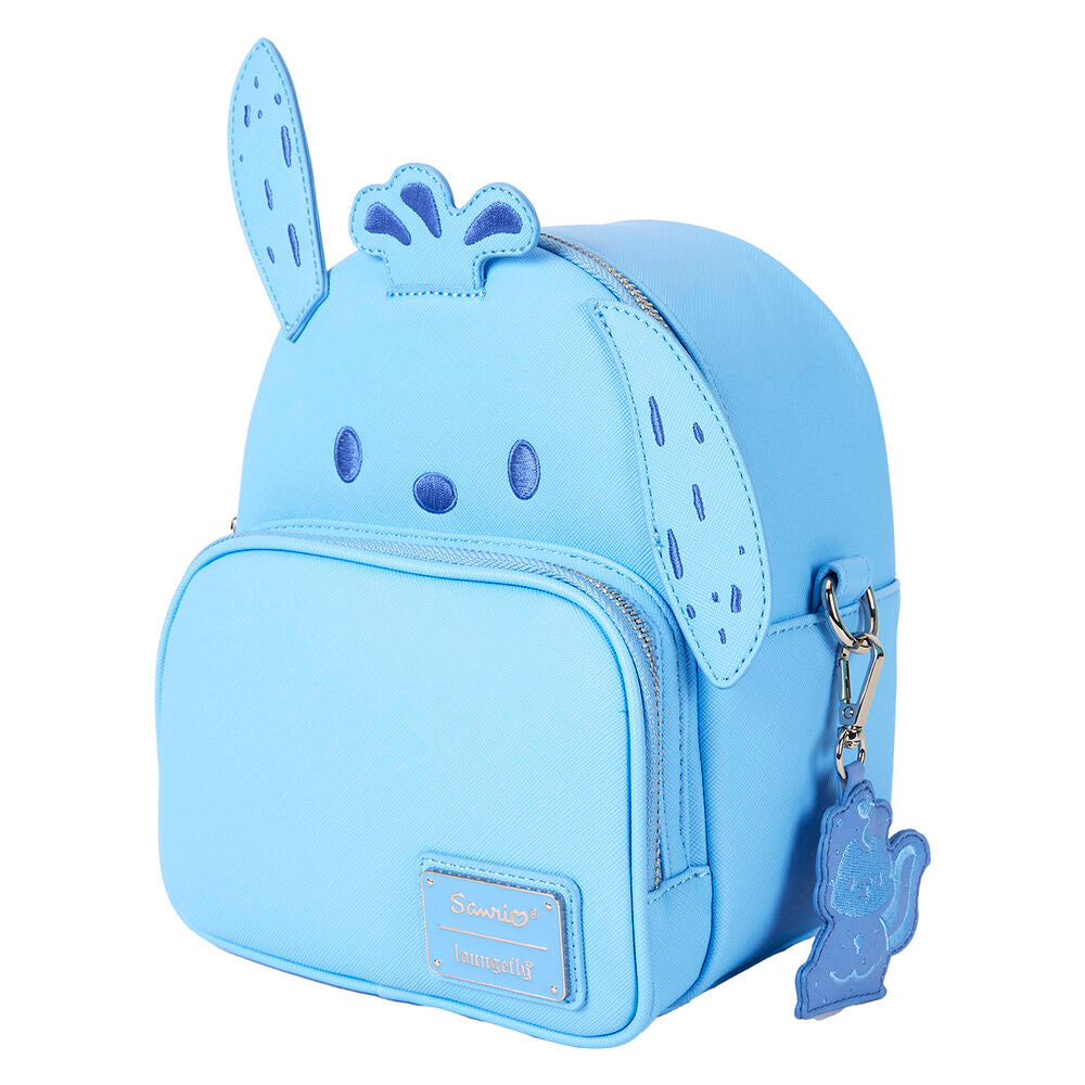 Loungefly Sanrio Pochacco Monochrome Cosplay Convertible Mini Backpack & Crossbody Bag - Ginga Toys