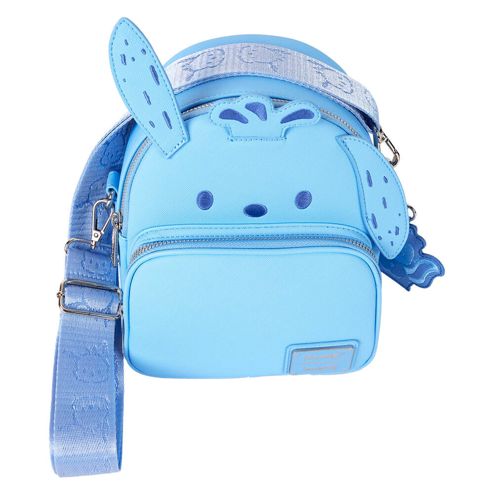 Loungefly Sanrio Pochacco Monochrome Cosplay Convertible Mini Backpack & Crossbody Bag - Ginga Toys