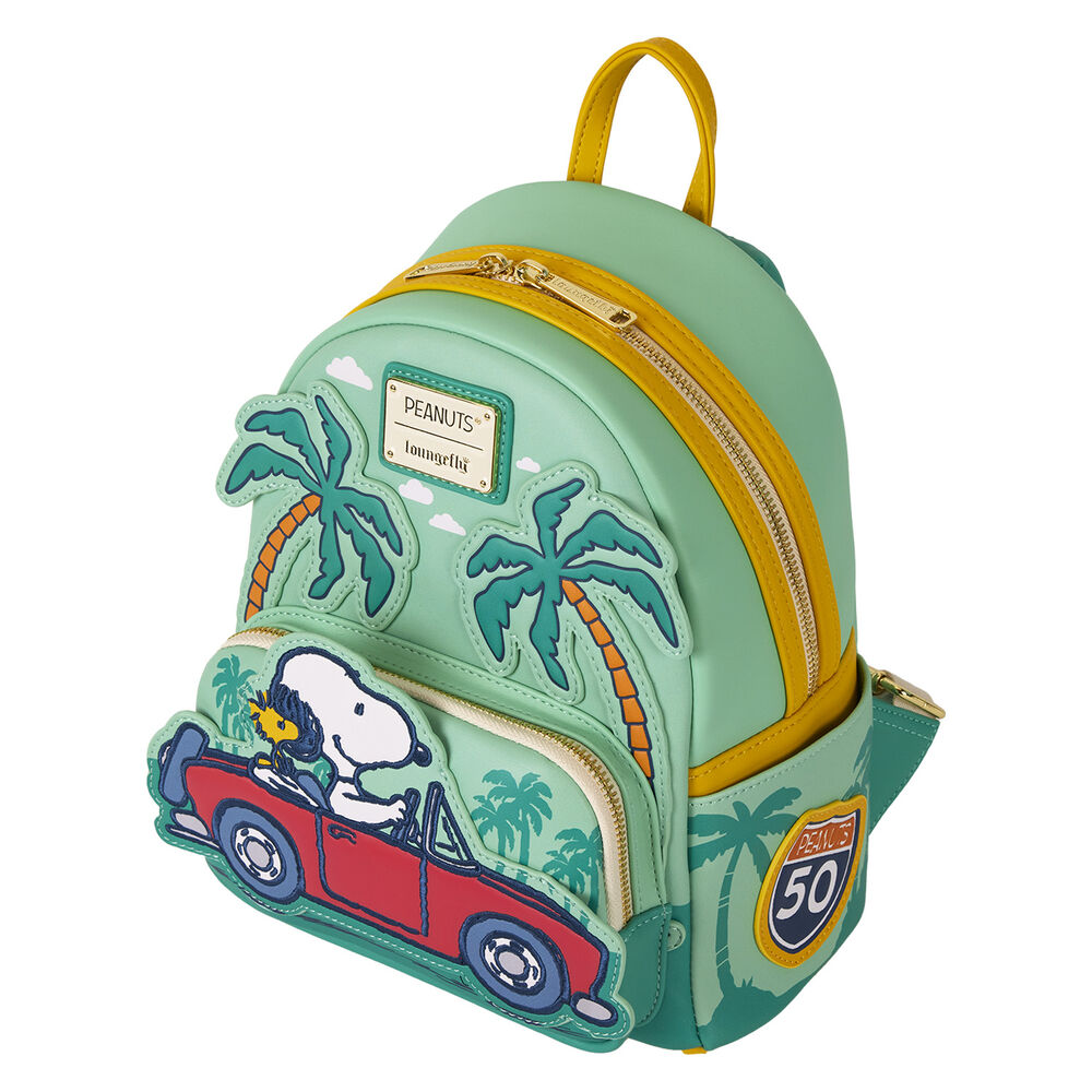 Loungefly Peanuts Snoopy & Woodstock Road Trip Mini Backpack - Ginga Toys