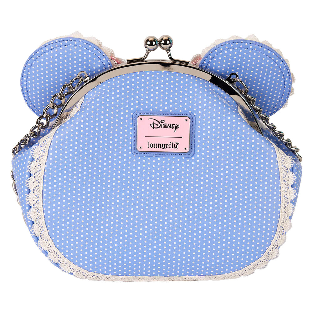 Loungefly Disney Minnie Mouse Floral and Lace Kisslock Crossbody Bag - Ginga Toys