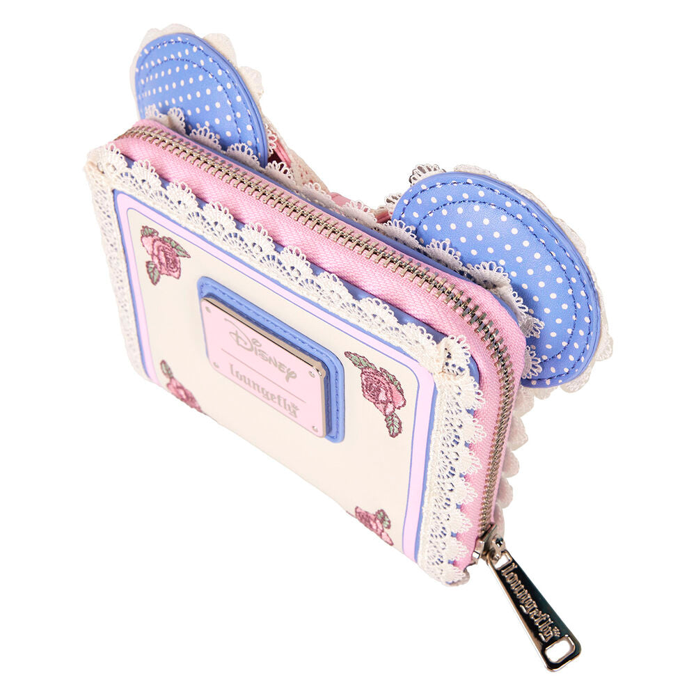 Loungefly Disney Minnie Mouse Floral and Lace Zip Around Wallet - Ginga Toys