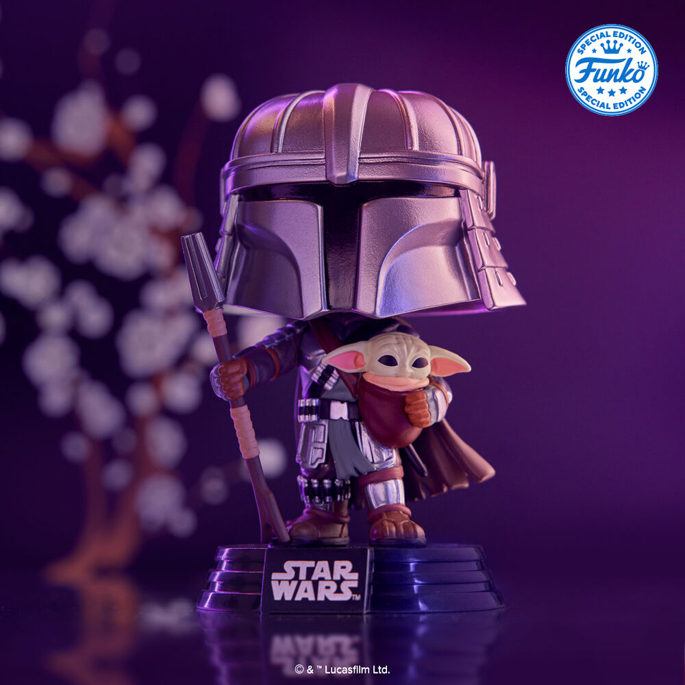Funko Pop! Impressions Star Wars Mandalorian with Grogu Vinyl Figure Exclusive #772 - Ginga Toys