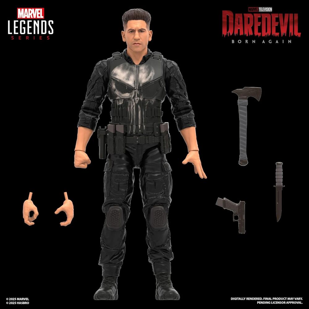 Daredevil: Born Again Marvel Legends Punisher Action Figure - Ginga Toys
