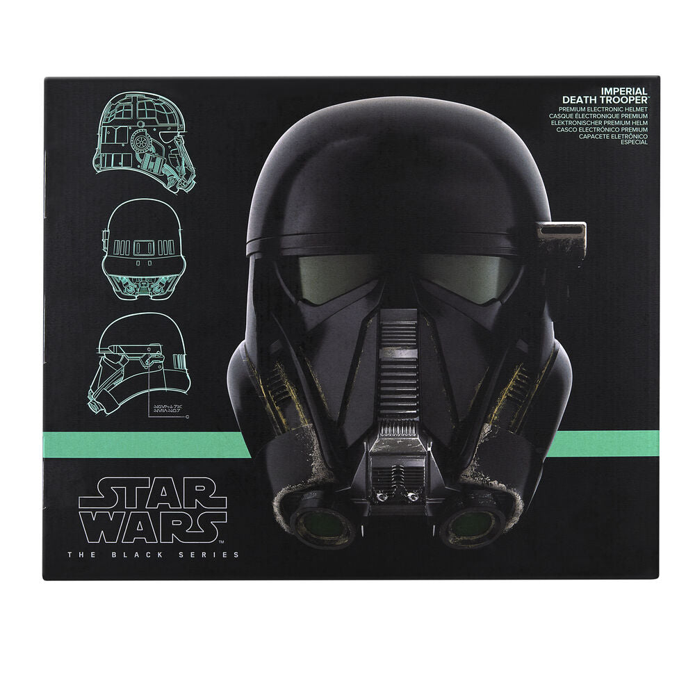 Star Wars: The Black Series Death Trooper 1:1 Scale Wearable Electronic Helmet - Ginga Toys