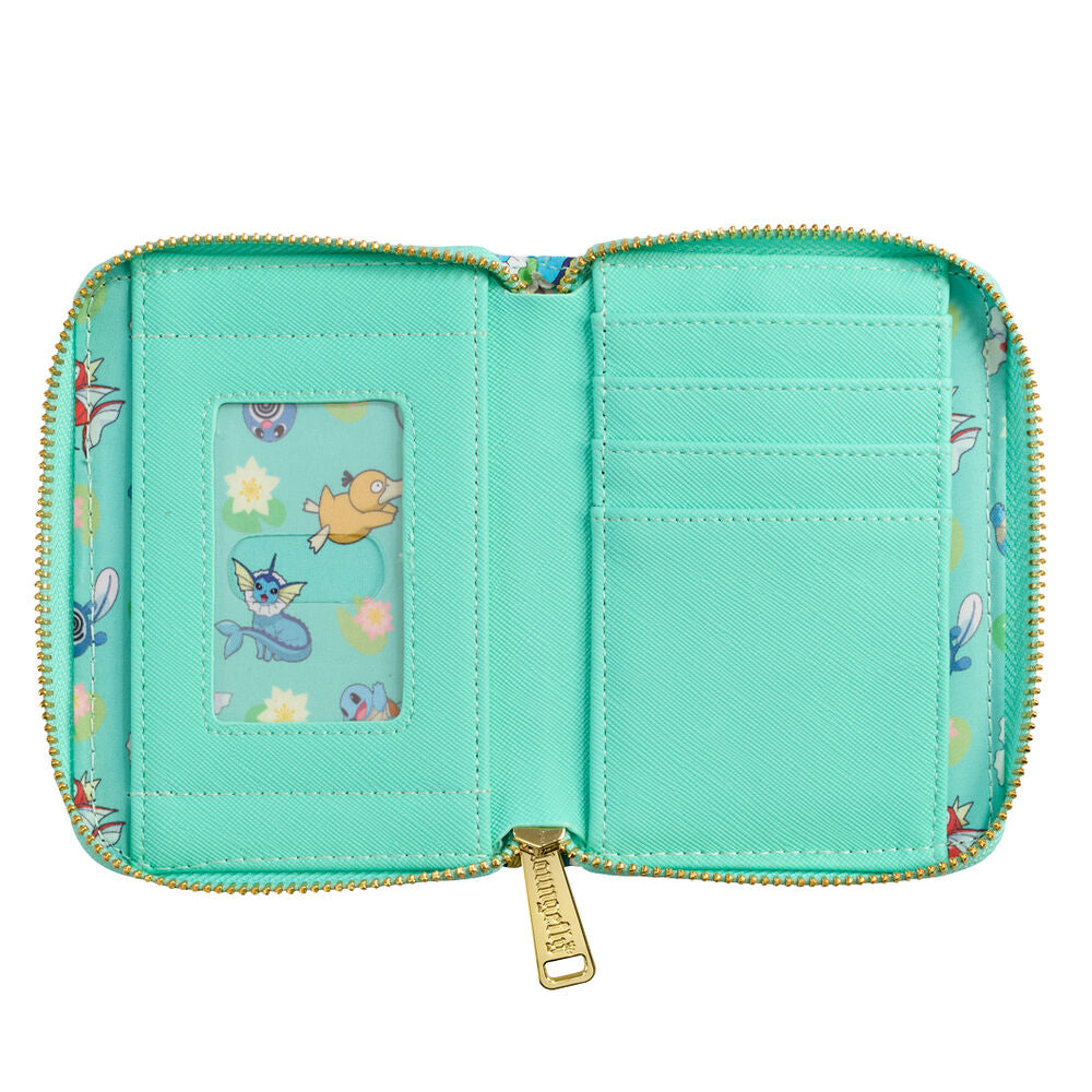 Loungefly Pokemon Water Type All Over Print Zip Around Wallet - Ginga Toys