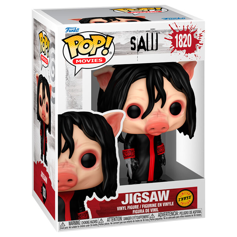 Funko Pop! Movies: Saw - Jigsaw Vinyl Figure #1820 CHASE - Ginga Toys