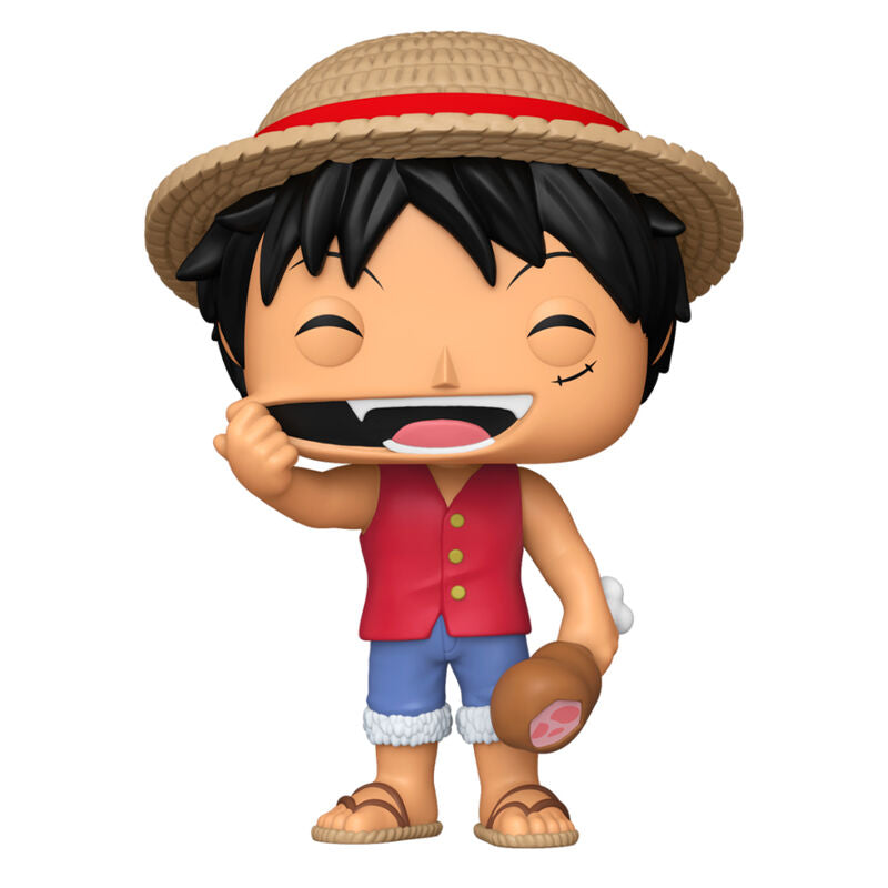 Funko Pop! Animation: One Piece - Monkey D. Luffy with Meat JUMBO Vinyl Figure #1945 - Ginga Toys