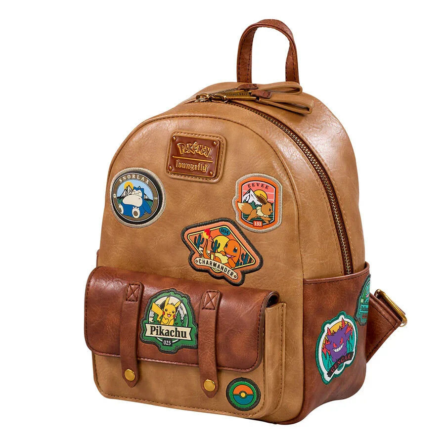 Loungefly Pokemon Camper Patches Mini Backpack