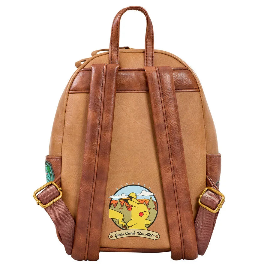 Loungefly Pokemon Camper Patches Mini Backpack display picture 1
