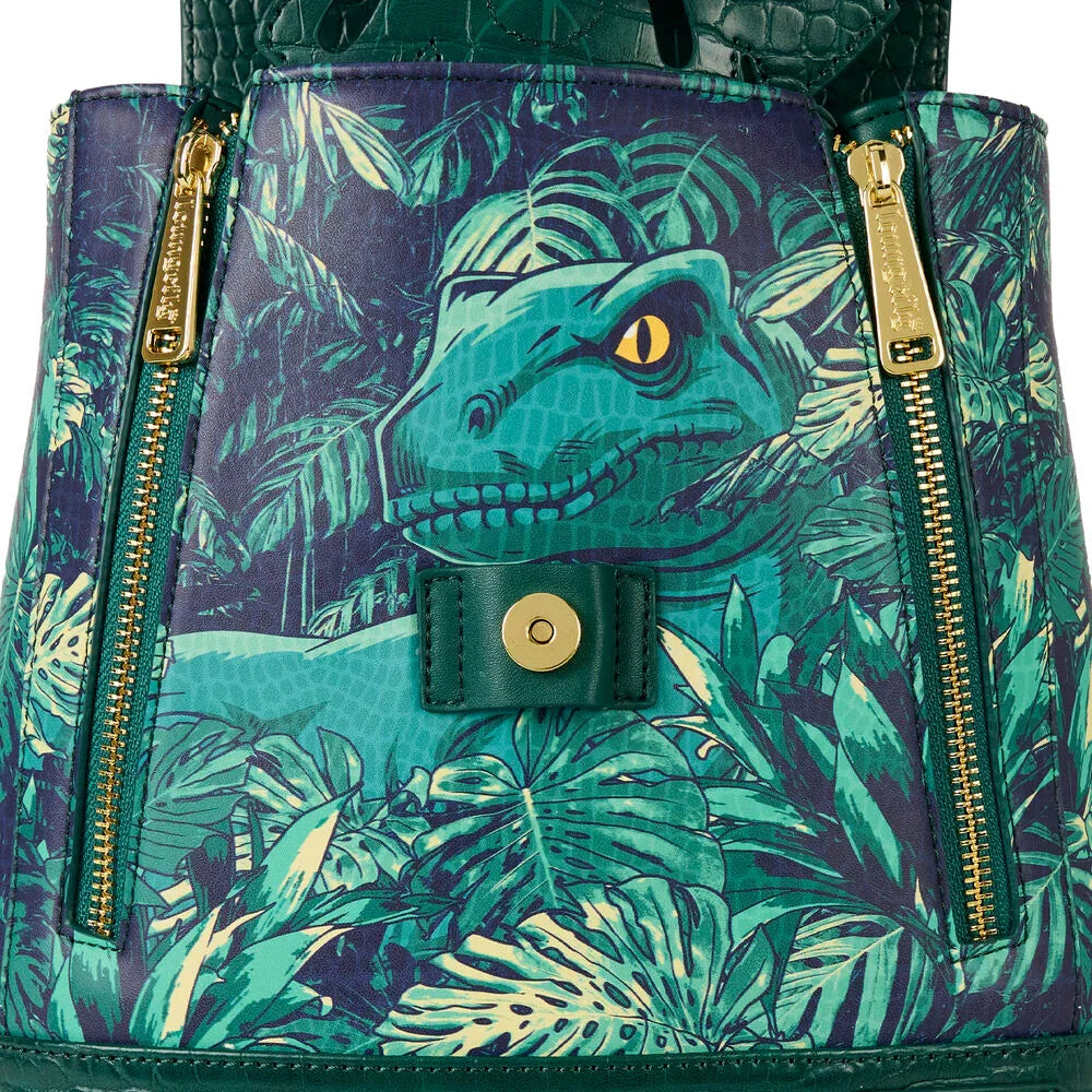Loungefly Jurassic World Jungle Velociraptor Mini Backpack