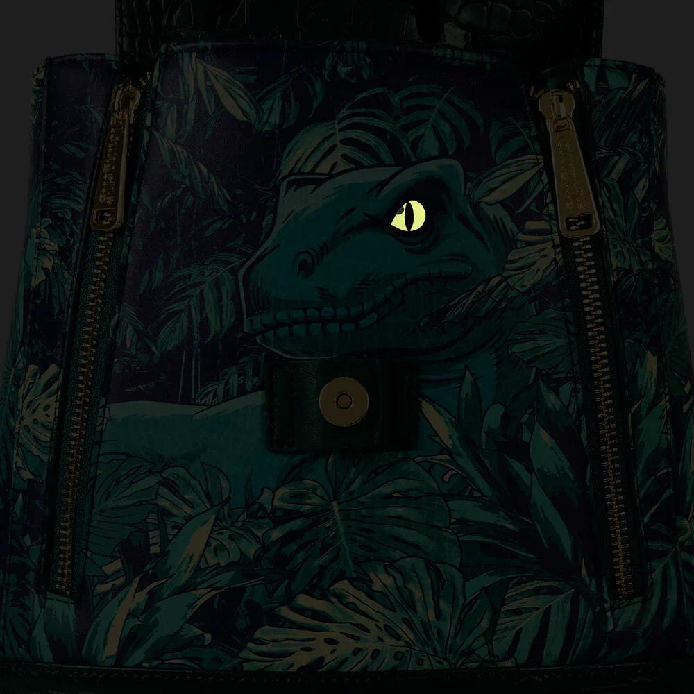 Loungefly Jurassic World Jungle Velociraptor Mini Backpack