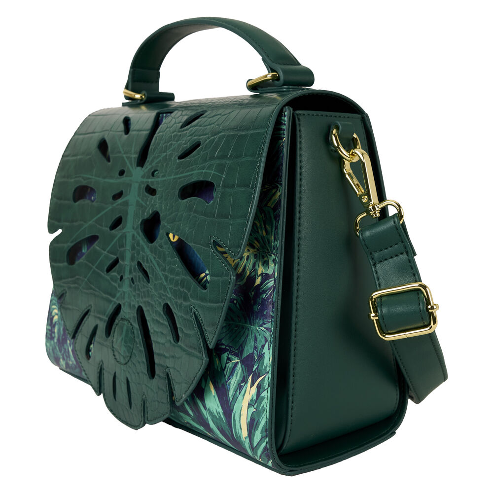 Loungefly Jurassic World Jungle Velociraptor Glow Crossbody Bag - Ginga Toys