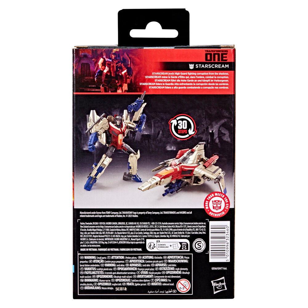 Transformers Studio Series Deluxe Class Transformers One Starscream Action Figure - Ginga Toys